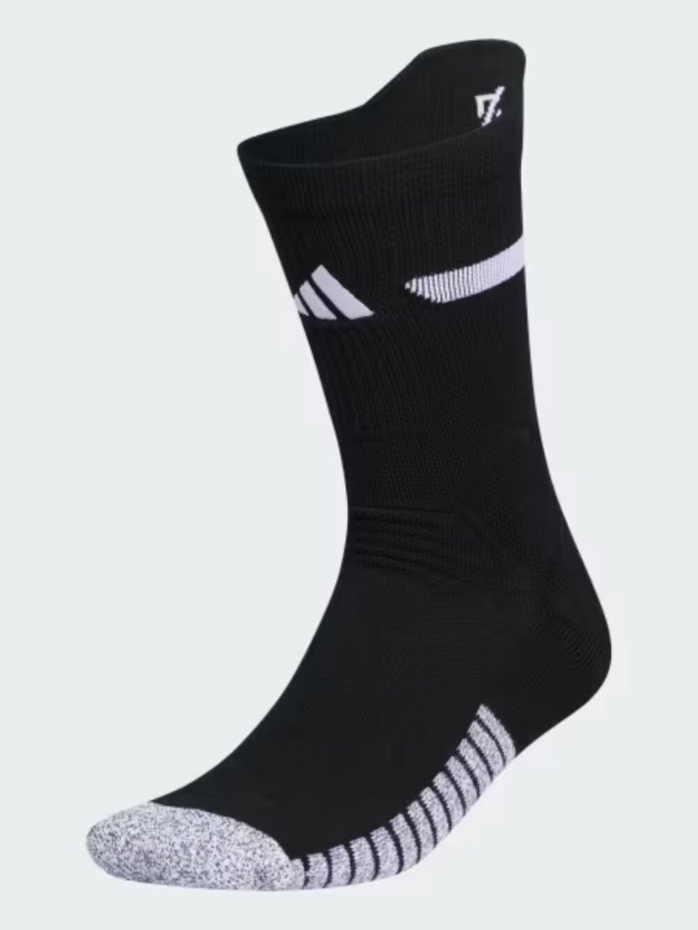 Adidas Adizero Maximum Cushioned Crew Football Socks Unisex XL Black White New